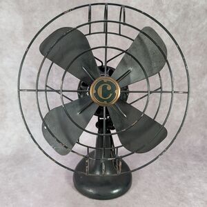 Vintage Century Electric Desk Fan 2528 Art Deco Cast Iron FOR PARTS/REPAIR